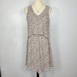 B Collection by Bobeau Romantic Layered Tank Summer Dress Size S